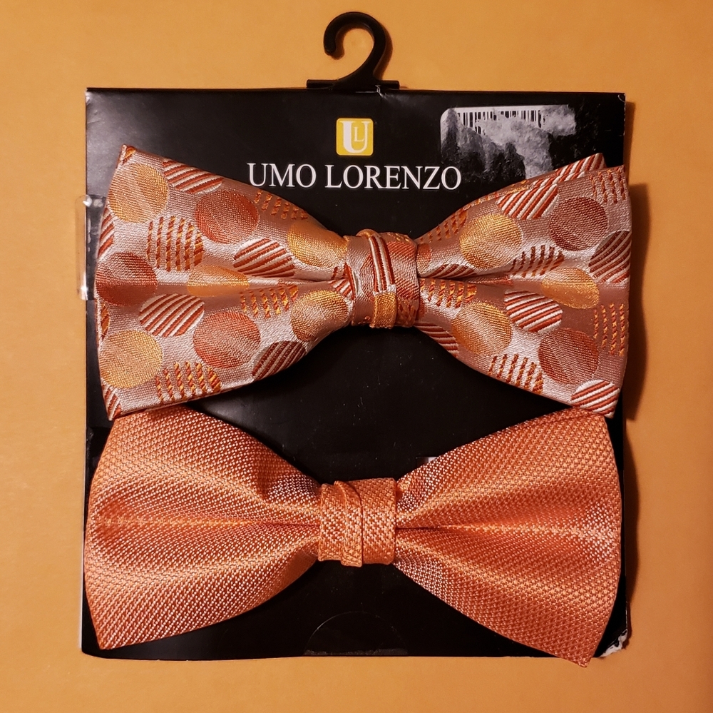**Orange Bow Ties New**